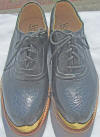 anacapri black trim gold toe golf shoes