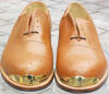 Chestnut brogue gold toe golf shoes