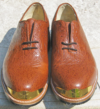Exotic Leathers Golf Shoes -Faux-Lizard 